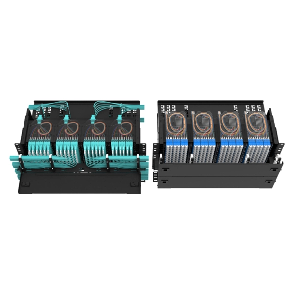 Fiber optic cable tray mounting bracket