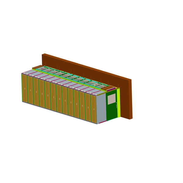 Integrated Oil Pipeline Monitoring Cable Management Rack Wall-mounted