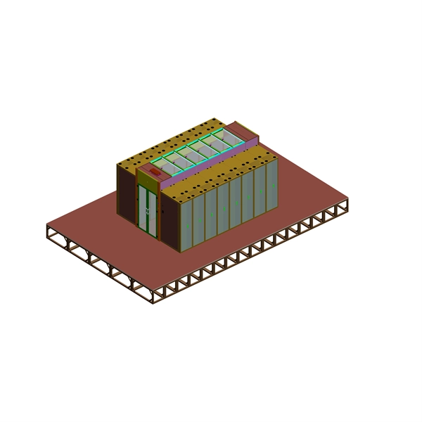 Fiber optic sensor emits red light