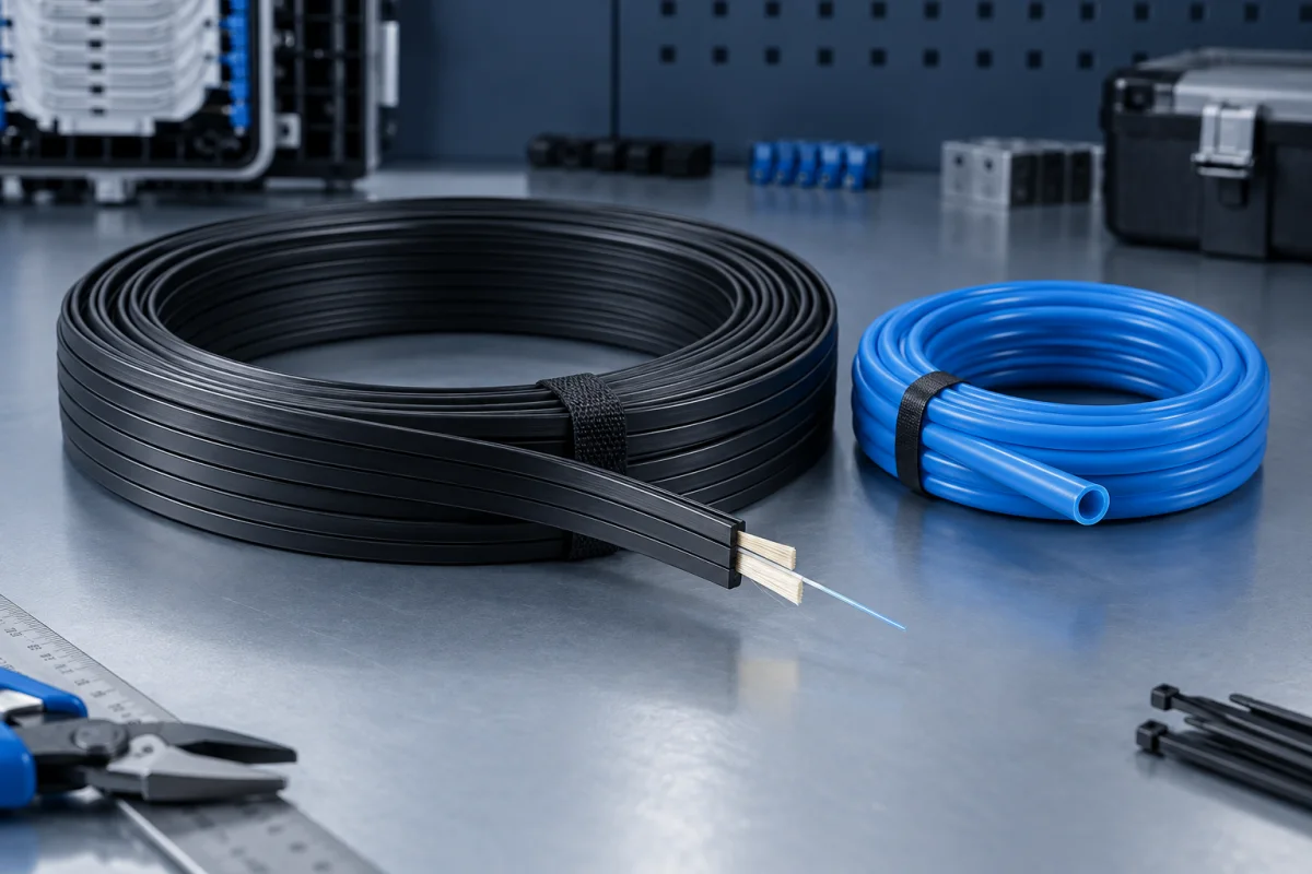 Single mode patch cord and drop cable